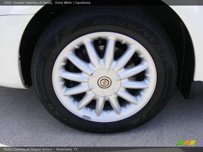 Stone White / Sandstone 2002 Chrysler Sebring LXi Sedan