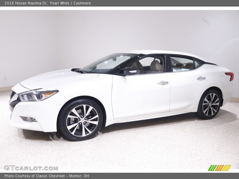 Pearl White / Cashmere 2016 Nissan Maxima SV