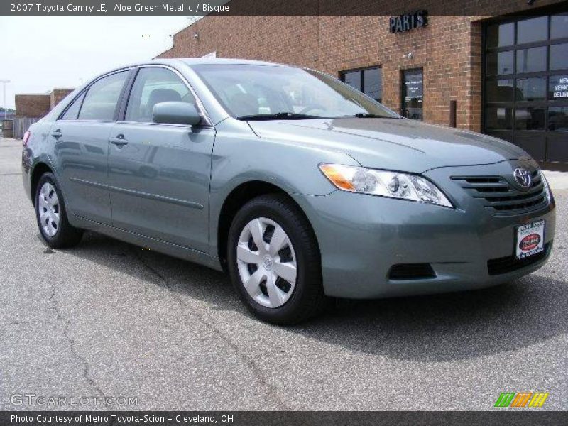 Aloe Green Metallic / Bisque 2007 Toyota Camry LE