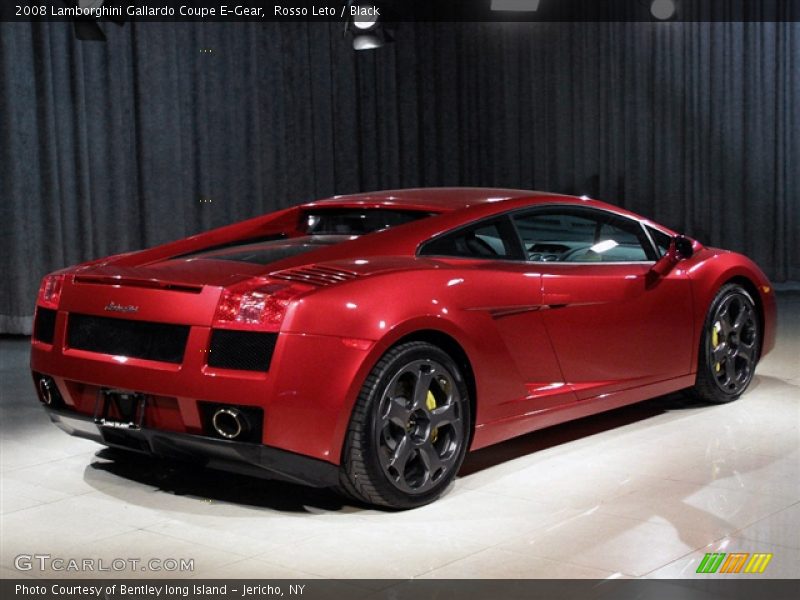 Rosso Leto / Black 2008 Lamborghini Gallardo Coupe E-Gear