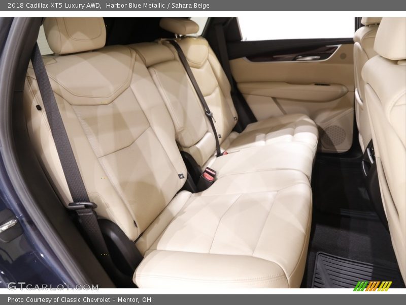 Harbor Blue Metallic / Sahara Beige 2018 Cadillac XT5 Luxury AWD