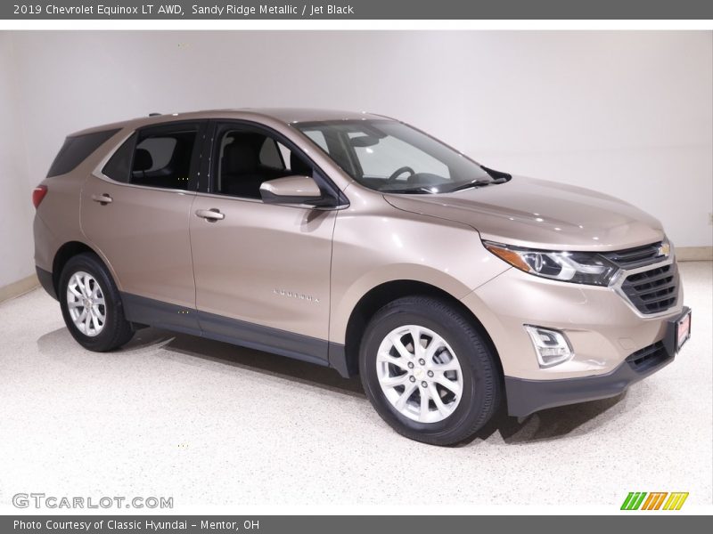 Sandy Ridge Metallic / Jet Black 2019 Chevrolet Equinox LT AWD