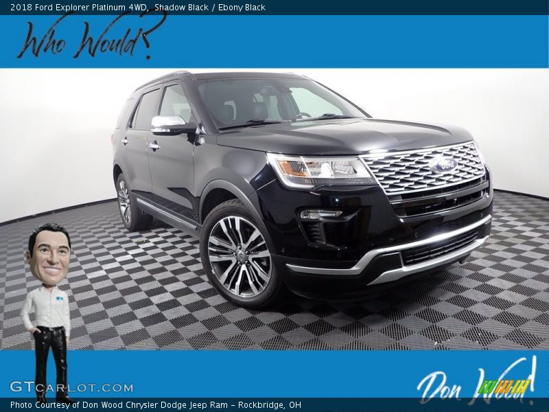 Shadow Black / Ebony Black 2018 Ford Explorer Platinum 4WD