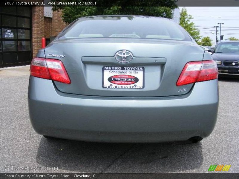Aloe Green Metallic / Bisque 2007 Toyota Camry LE