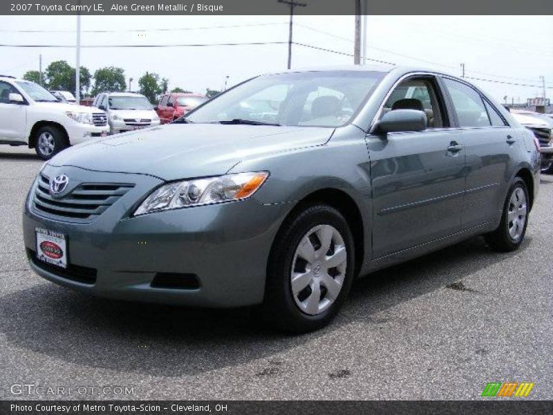Aloe Green Metallic / Bisque 2007 Toyota Camry LE