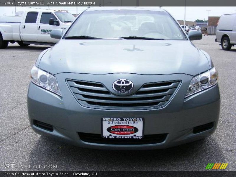 Aloe Green Metallic / Bisque 2007 Toyota Camry LE
