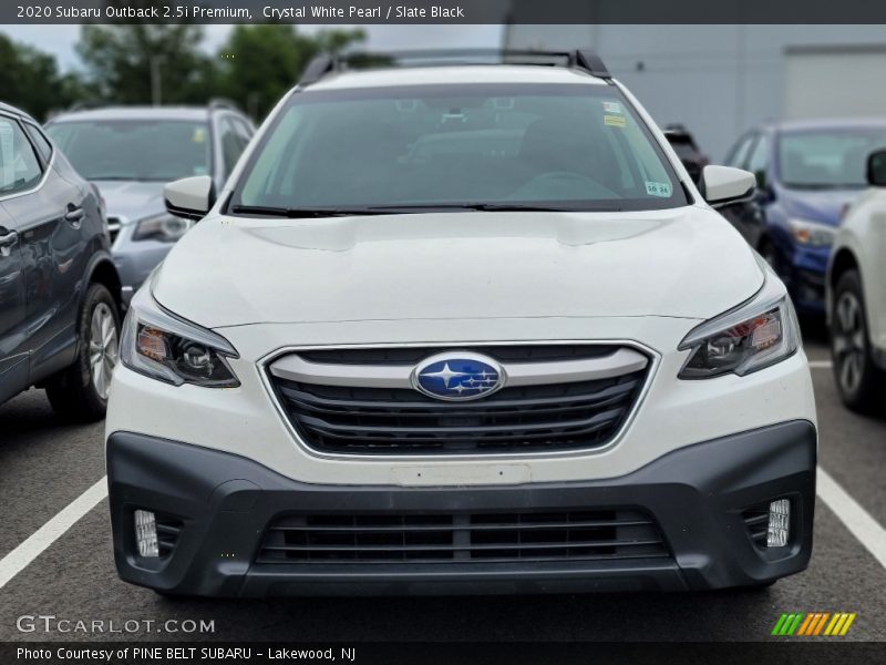 Crystal White Pearl / Slate Black 2020 Subaru Outback 2.5i Premium