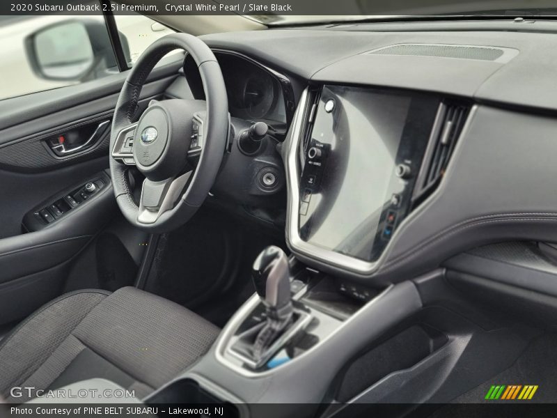 Crystal White Pearl / Slate Black 2020 Subaru Outback 2.5i Premium
