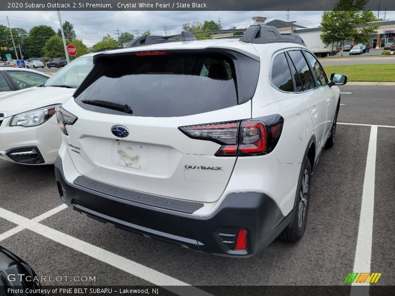 Crystal White Pearl / Slate Black 2020 Subaru Outback 2.5i Premium