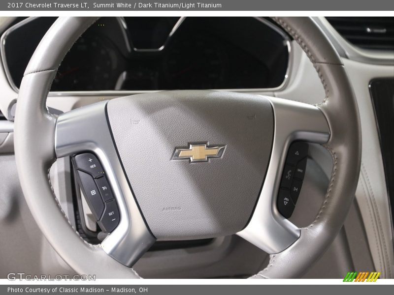 Summit White / Dark Titanium/Light Titanium 2017 Chevrolet Traverse LT
