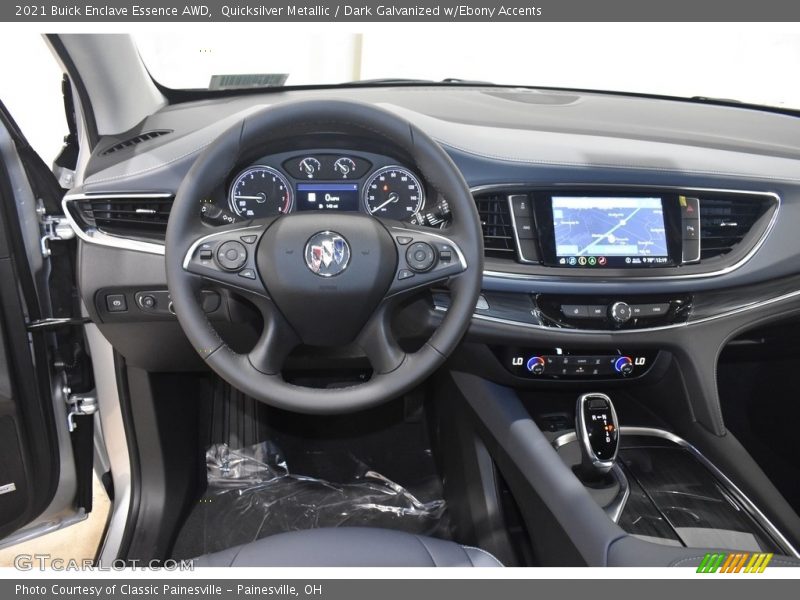Quicksilver Metallic / Dark Galvanized w/Ebony Accents 2021 Buick Enclave Essence AWD