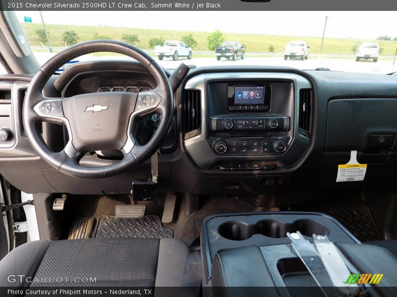 Summit White / Jet Black 2015 Chevrolet Silverado 2500HD LT Crew Cab