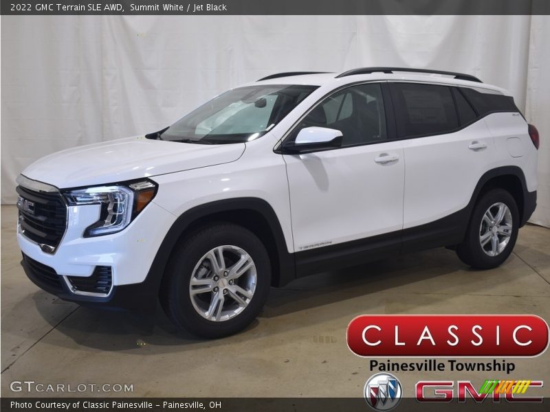 Summit White / Jet Black 2022 GMC Terrain SLE AWD