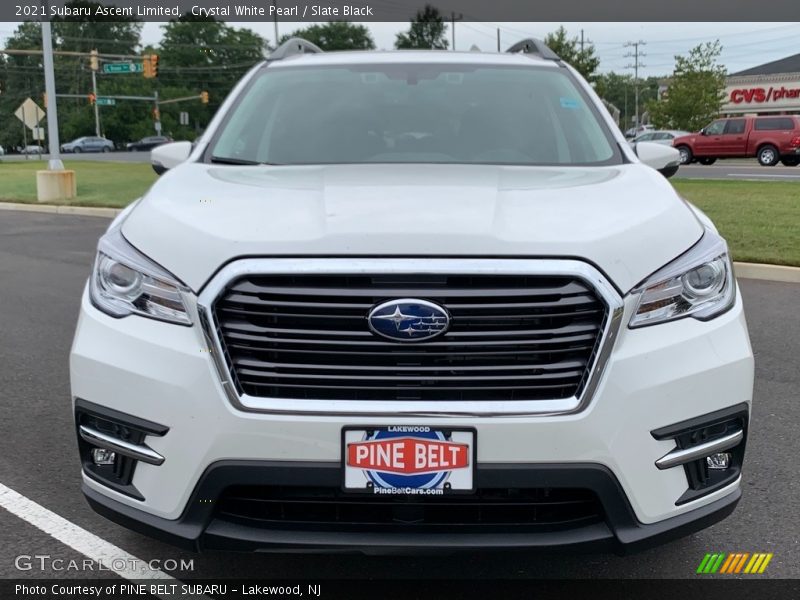 Crystal White Pearl / Slate Black 2021 Subaru Ascent Limited