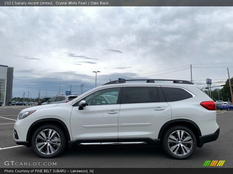Crystal White Pearl / Slate Black 2021 Subaru Ascent Limited
