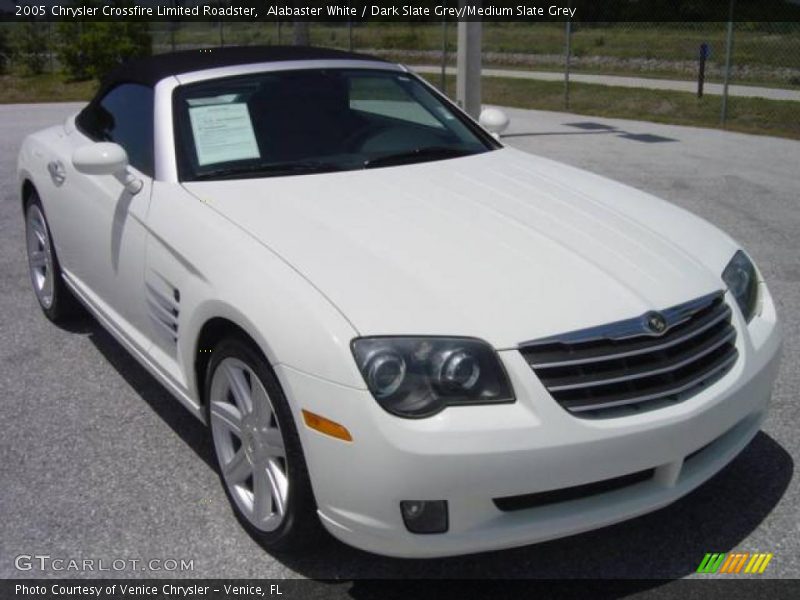Alabaster White / Dark Slate Grey/Medium Slate Grey 2005 Chrysler Crossfire Limited Roadster