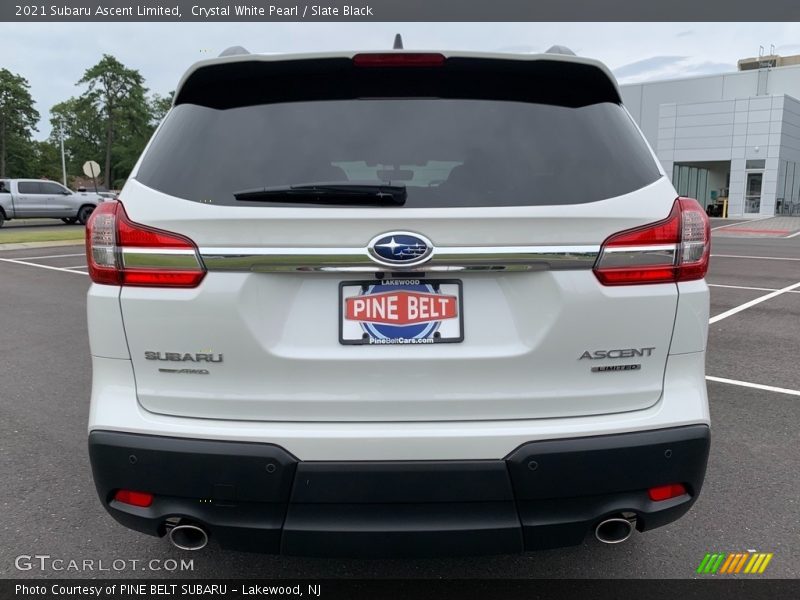 Crystal White Pearl / Slate Black 2021 Subaru Ascent Limited