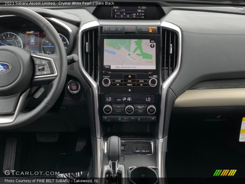 Crystal White Pearl / Slate Black 2021 Subaru Ascent Limited