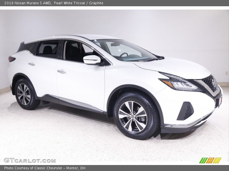 Pearl White Tricoat / Graphite 2019 Nissan Murano S AWD