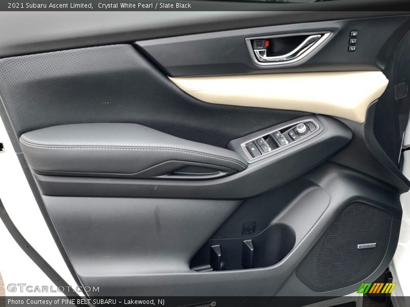 Crystal White Pearl / Slate Black 2021 Subaru Ascent Limited