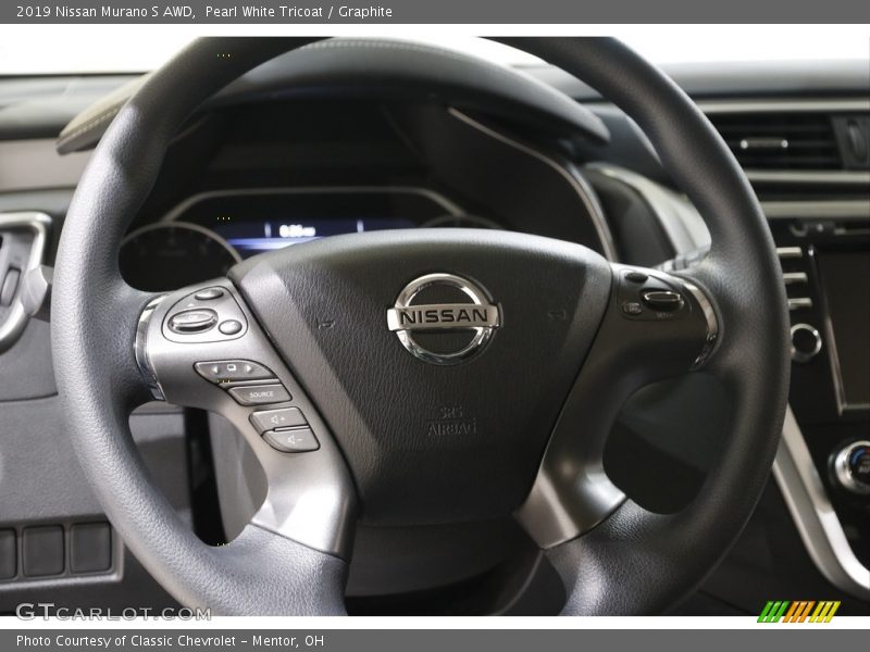 Pearl White Tricoat / Graphite 2019 Nissan Murano S AWD