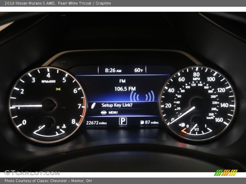 Pearl White Tricoat / Graphite 2019 Nissan Murano S AWD