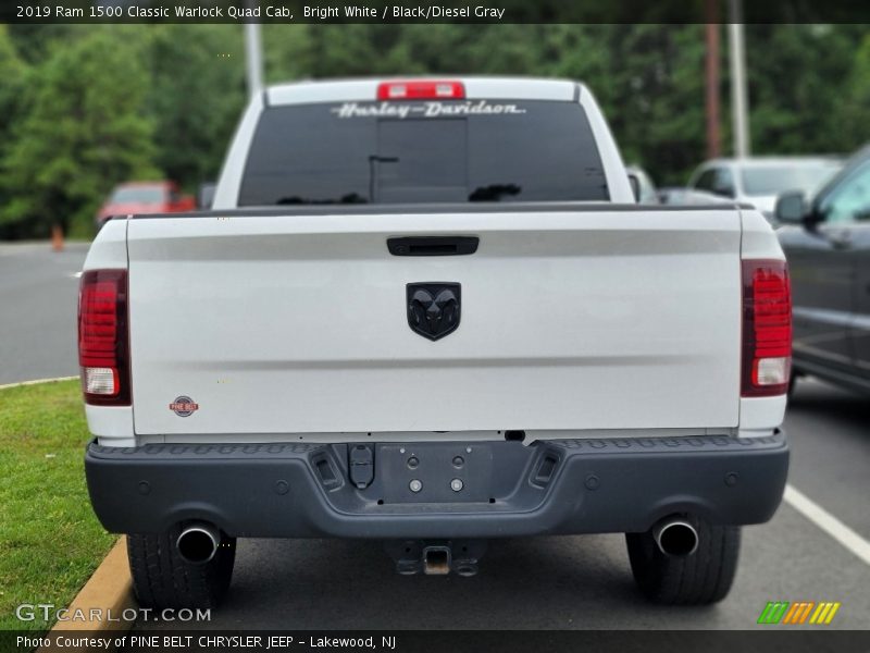 Bright White / Black/Diesel Gray 2019 Ram 1500 Classic Warlock Quad Cab
