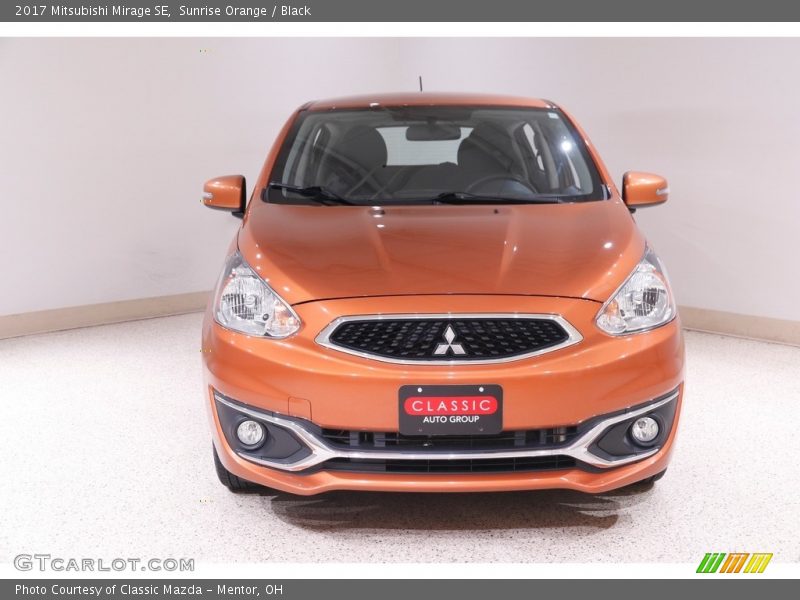 Sunrise Orange / Black 2017 Mitsubishi Mirage SE