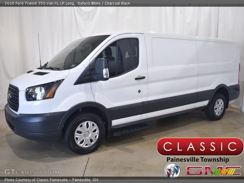 Oxford White / Charcoal Black 2016 Ford Transit 350 Van XL LR Long