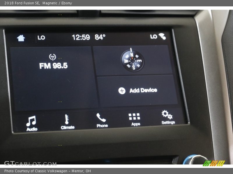 Magnetic / Ebony 2018 Ford Fusion SE