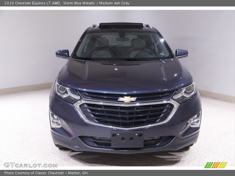 Storm Blue Metallic / Medium Ash Gray 2019 Chevrolet Equinox LT AWD
