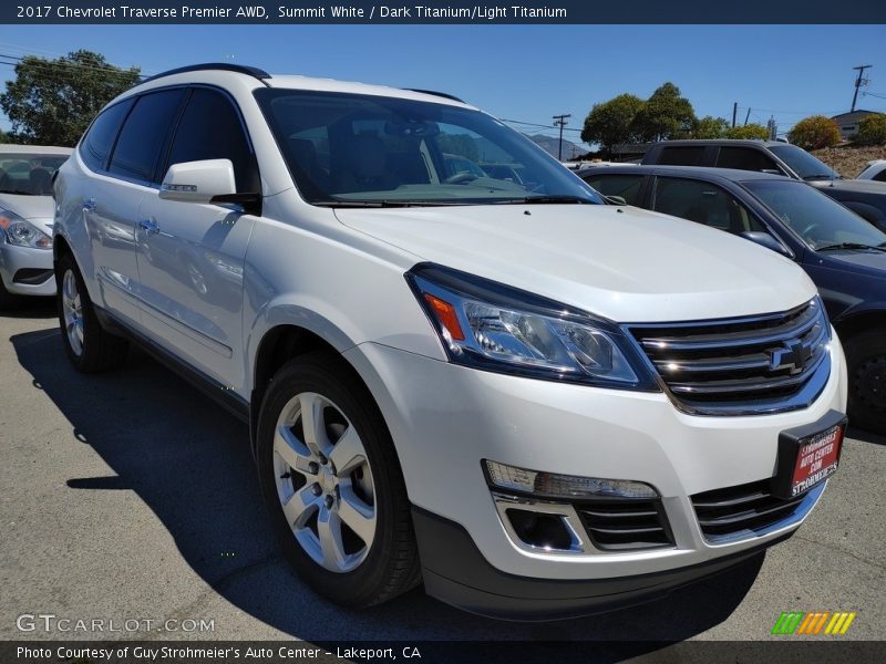 Summit White / Dark Titanium/Light Titanium 2017 Chevrolet Traverse Premier AWD