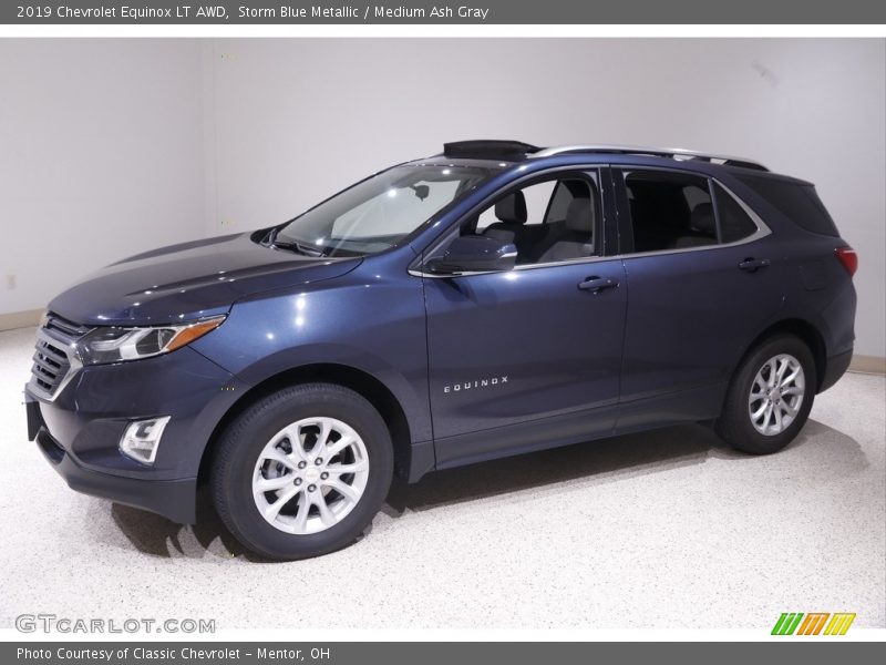 Storm Blue Metallic / Medium Ash Gray 2019 Chevrolet Equinox LT AWD