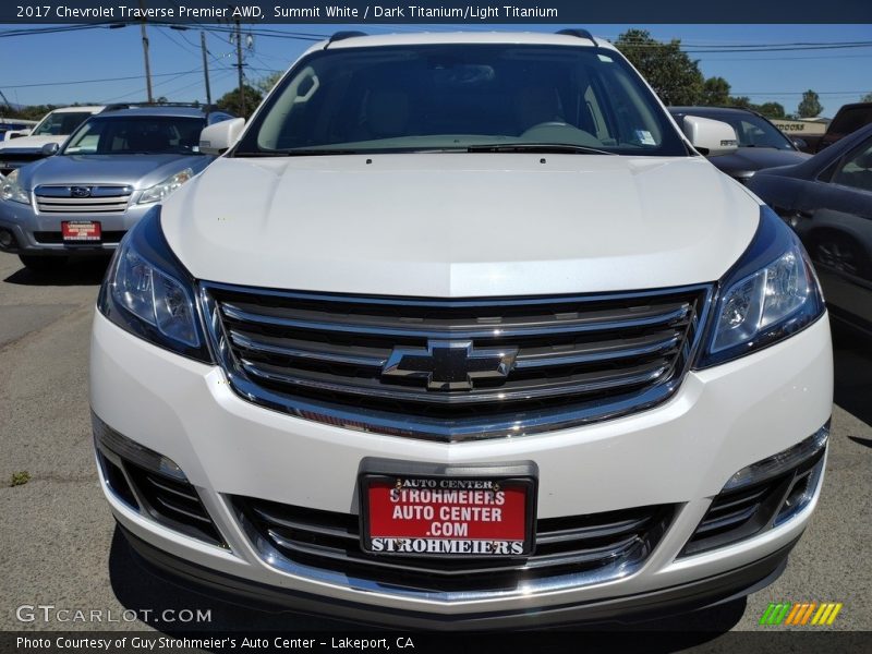 Summit White / Dark Titanium/Light Titanium 2017 Chevrolet Traverse Premier AWD