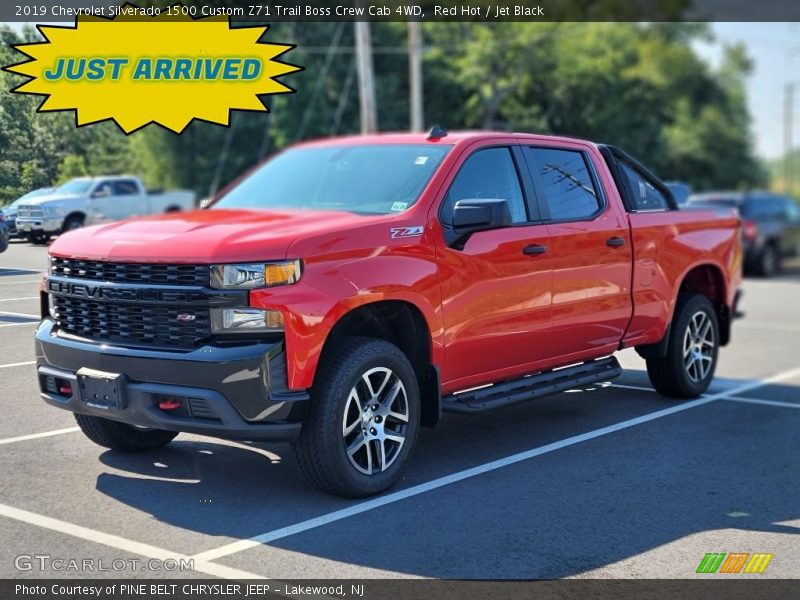 Red Hot / Jet Black 2019 Chevrolet Silverado 1500 Custom Z71 Trail Boss Crew Cab 4WD