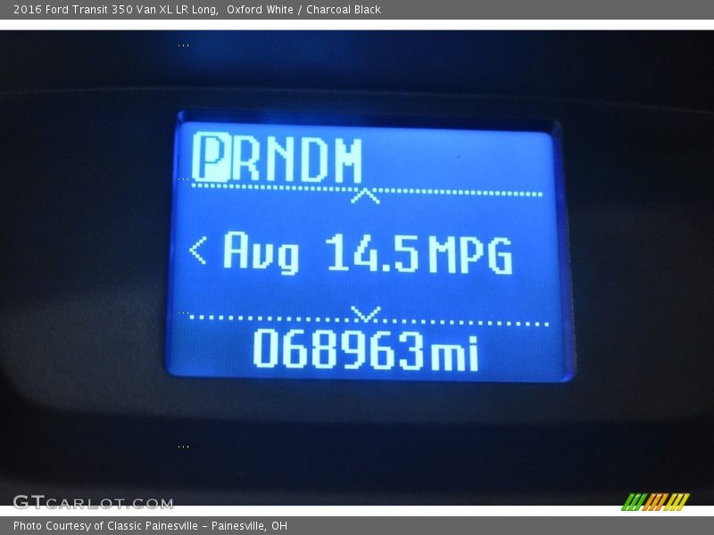 Oxford White / Charcoal Black 2016 Ford Transit 350 Van XL LR Long
