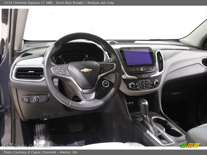 Storm Blue Metallic / Medium Ash Gray 2019 Chevrolet Equinox LT AWD