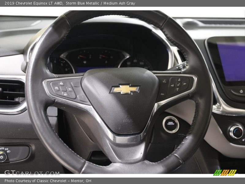 Storm Blue Metallic / Medium Ash Gray 2019 Chevrolet Equinox LT AWD