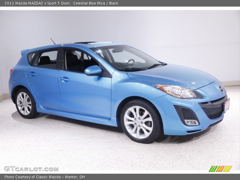 Celestial Blue Mica / Black 2011 Mazda MAZDA3 s Sport 5 Door