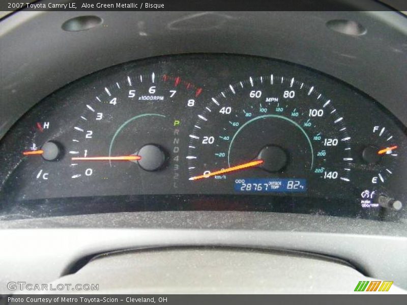 Aloe Green Metallic / Bisque 2007 Toyota Camry LE