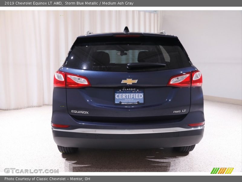 Storm Blue Metallic / Medium Ash Gray 2019 Chevrolet Equinox LT AWD