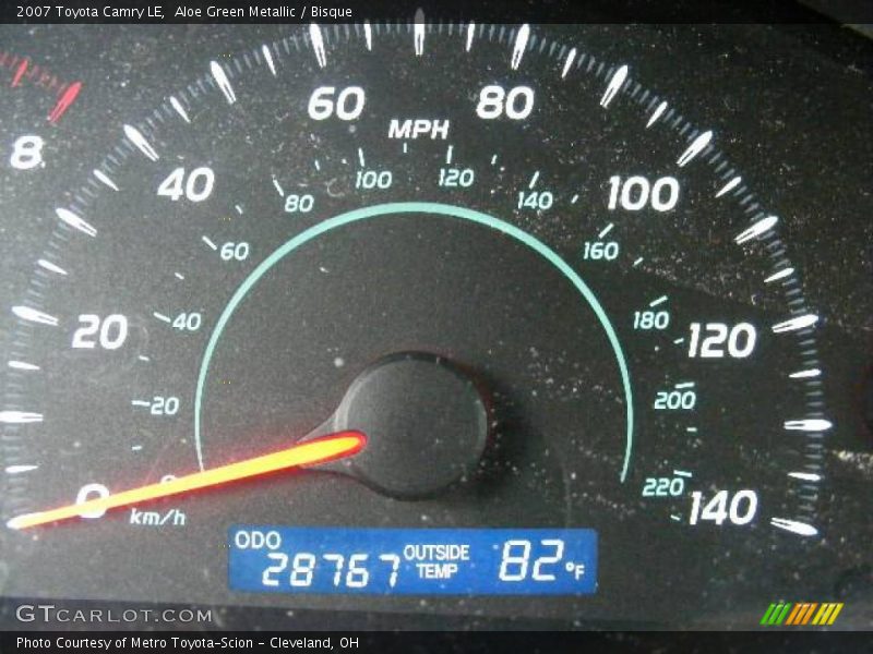 Aloe Green Metallic / Bisque 2007 Toyota Camry LE