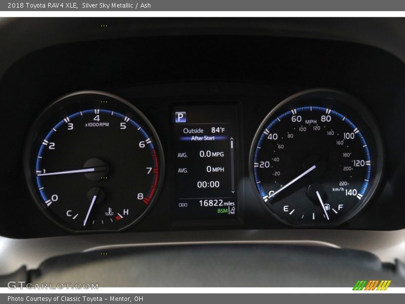 Silver Sky Metallic / Ash 2018 Toyota RAV4 XLE