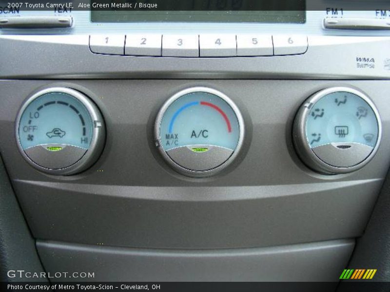 Aloe Green Metallic / Bisque 2007 Toyota Camry LE