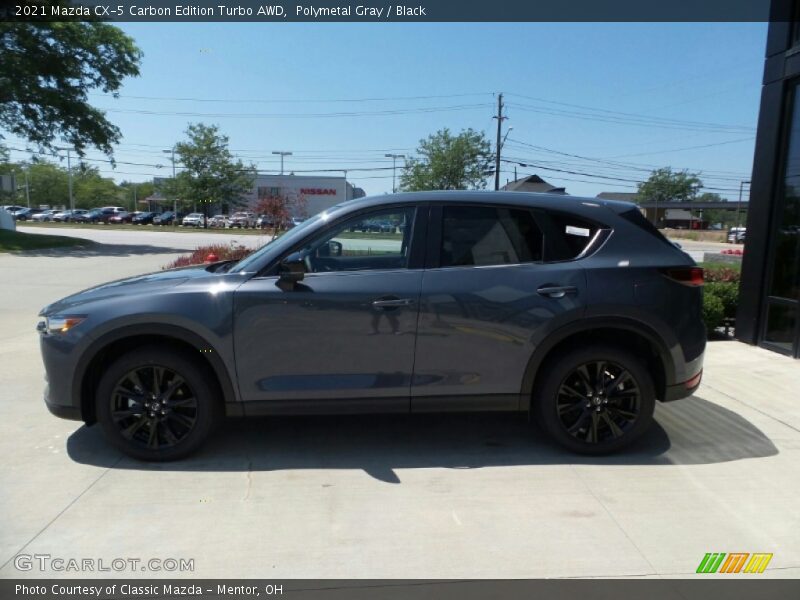 Polymetal Gray / Black 2021 Mazda CX-5 Carbon Edition Turbo AWD