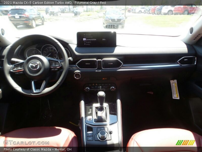 Polymetal Gray / Red 2021 Mazda CX-5 Carbon Edition Turbo AWD