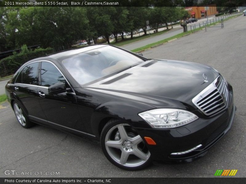 Black / Cashmere/Savanah 2011 Mercedes-Benz S 550 Sedan