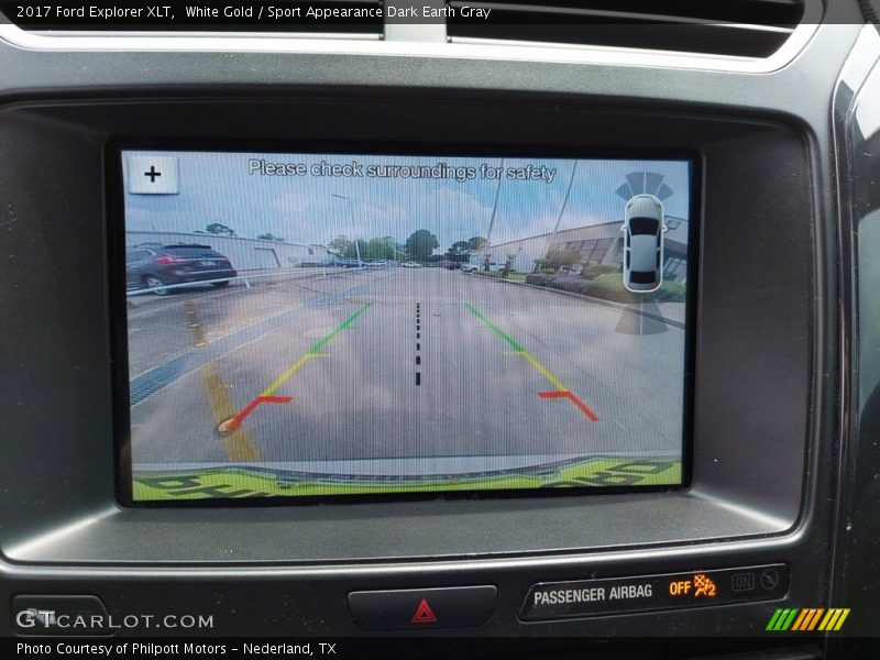 White Gold / Sport Appearance Dark Earth Gray 2017 Ford Explorer XLT