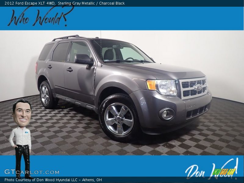 Sterling Gray Metallic / Charcoal Black 2012 Ford Escape XLT 4WD