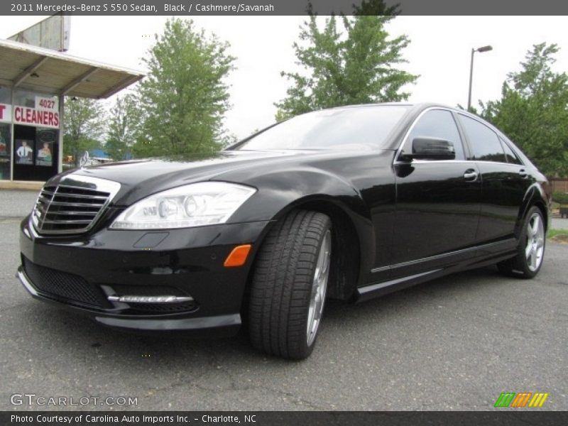 Black / Cashmere/Savanah 2011 Mercedes-Benz S 550 Sedan